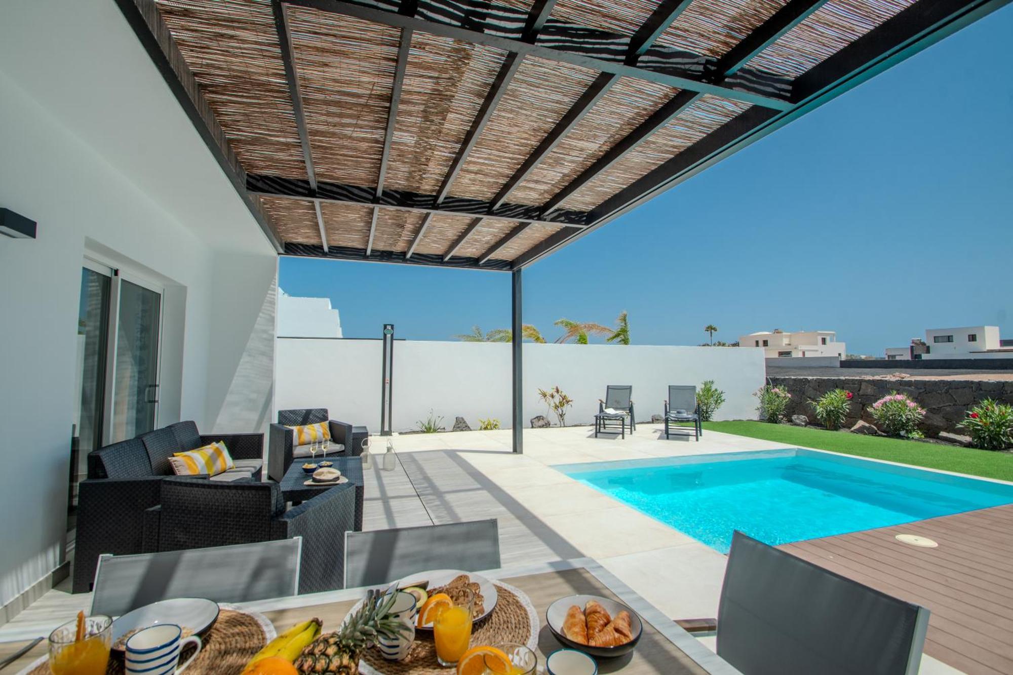 Serena Villa 38 - Heated Pool, Sea Views, Ac, High Speed Internet Playa Blanca  Exteriér fotografie