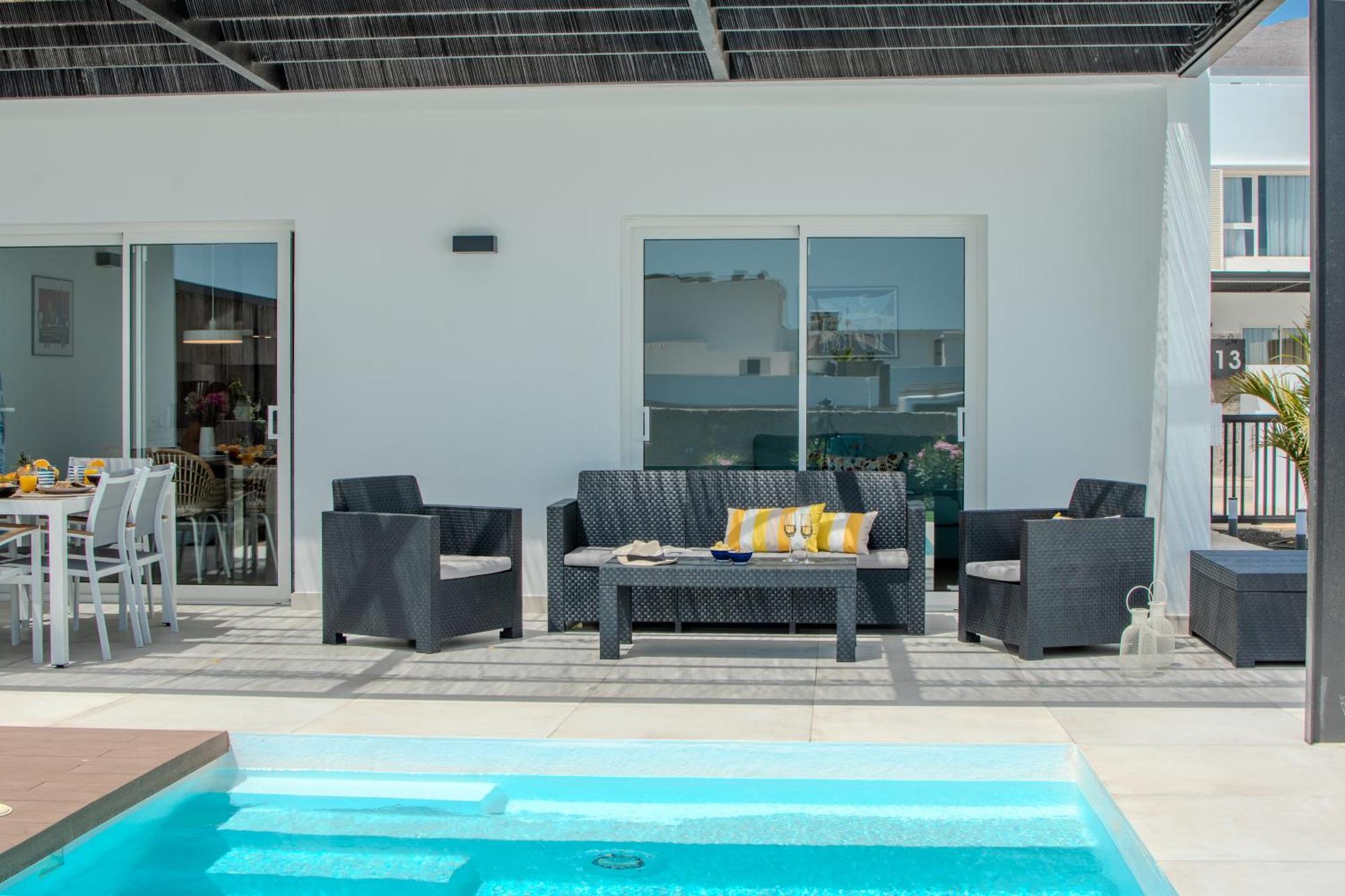 Serena Villa 38 - Heated Pool, Sea Views, Ac, High Speed Internet Playa Blanca  Exteriér fotografie