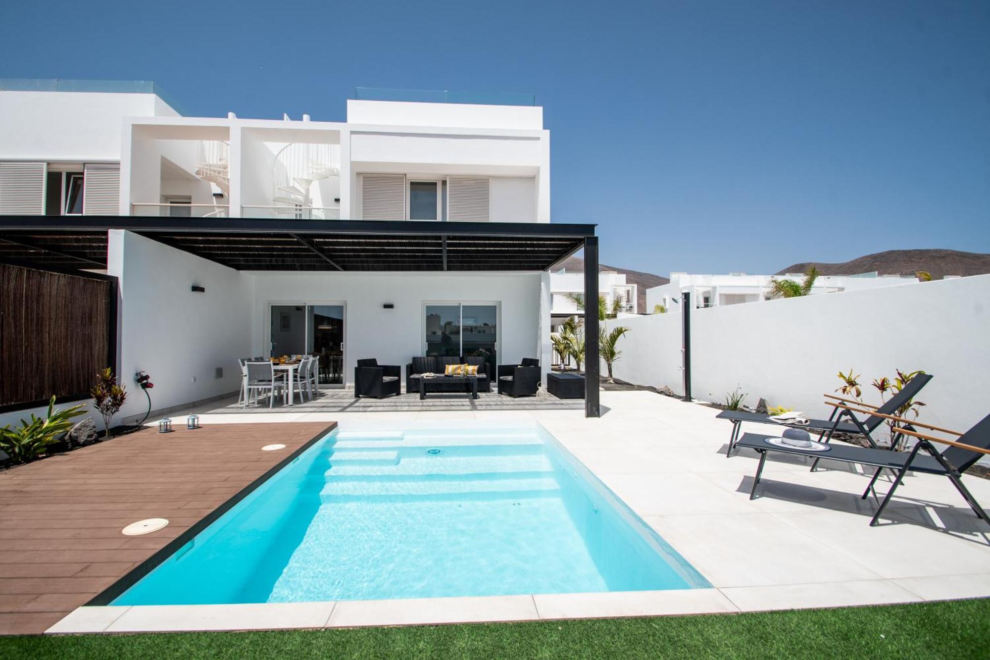 Serena Villa 38 - Heated Pool, Sea Views, Ac, High Speed Internet Playa Blanca  Exteriér fotografie