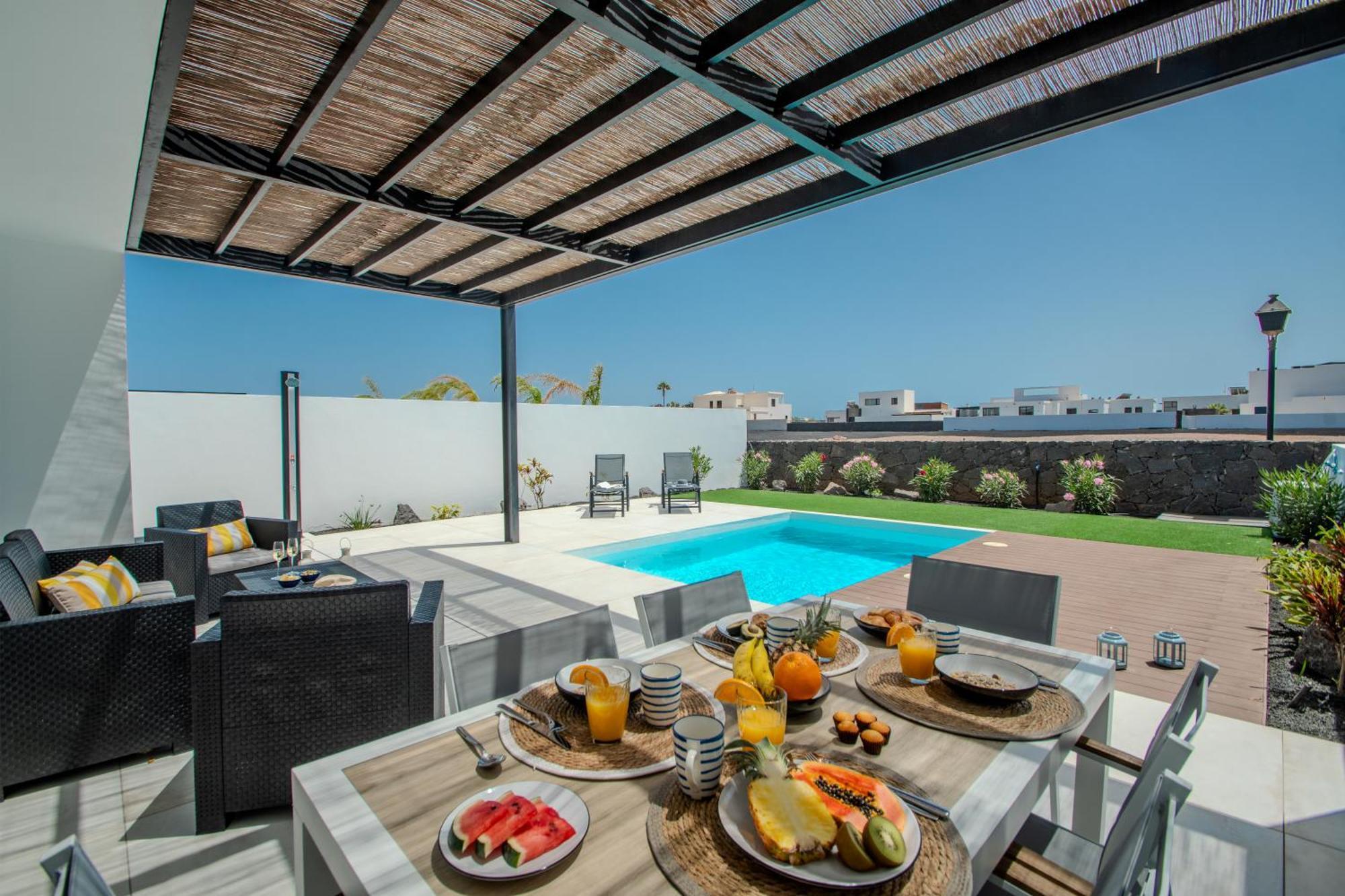 Serena Villa 38 - Heated Pool, Sea Views, Ac, High Speed Internet Playa Blanca  Exteriér fotografie